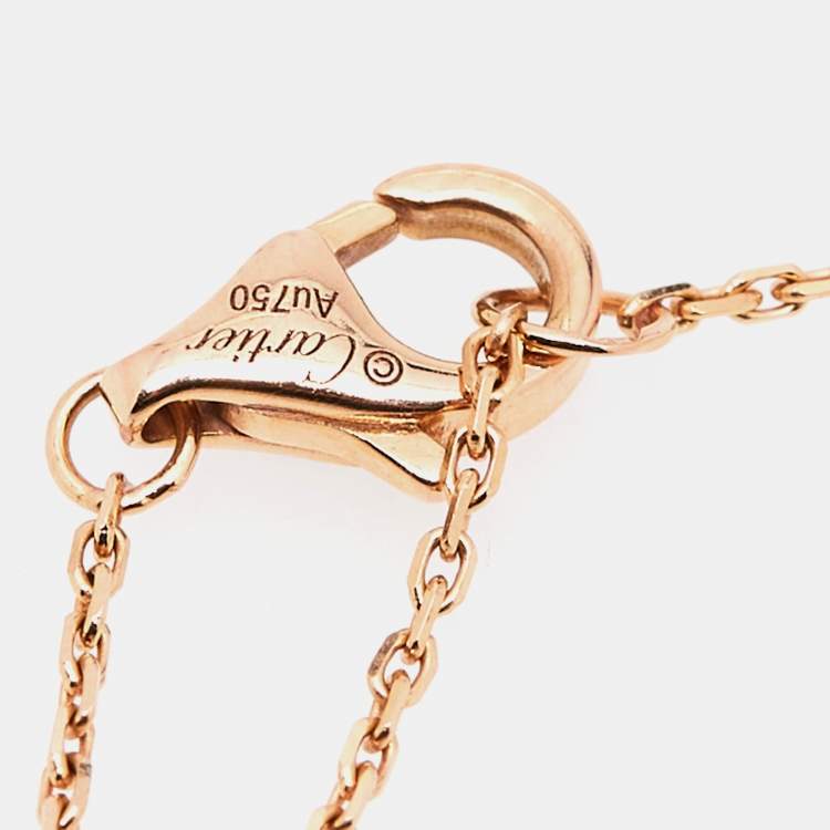 Pre Owned Cartier Trinity 18k Three Tone Gold Small Model Bracelet