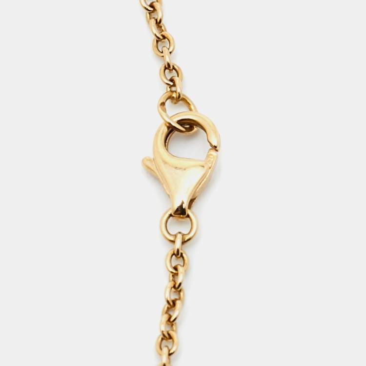 Pre Owned Cartier Love Interlocking Loop 18k Yellow Gold Bracelet