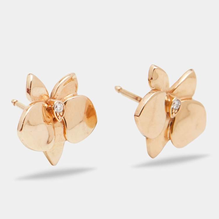 Louis Vuitton, Jewelry, Louis Vuitton Blossom Drop Earrings 8k Tricolor  Gold And Diamonds