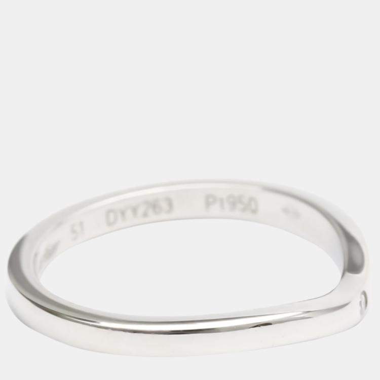 Pre Owned Cartier Ballerine Platinum Diamond Ring EU 51