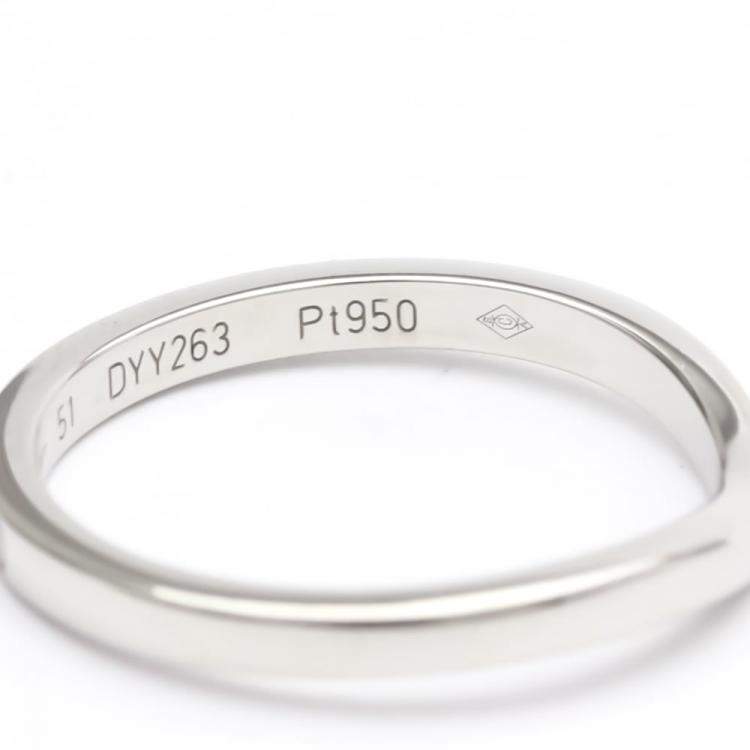 Pre Owned Cartier Ballerine Platinum Diamond Ring EU 51