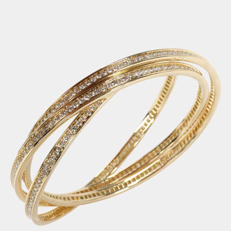 Cartier Trinity Diamond Bracelet in 18k Yellow Gold Cartier TLC