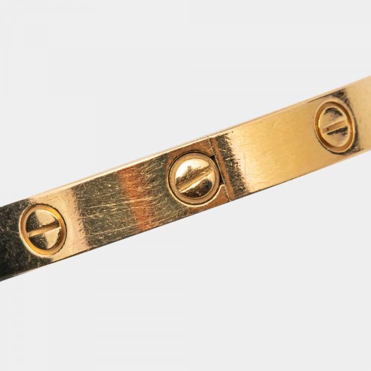 مملوكة مسبقًا Cartier Love 18k Yellow Gold Bracelet 16
