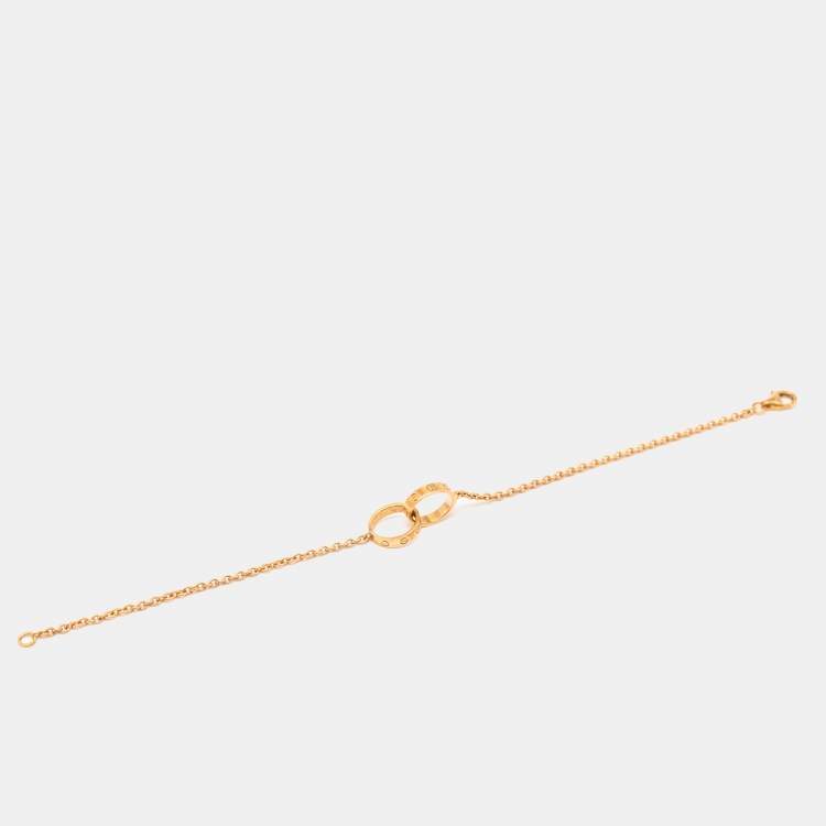 مملوكة مسبقًا Cartier Love  Interlocking Loop 18k Yellow Gold Bracelet