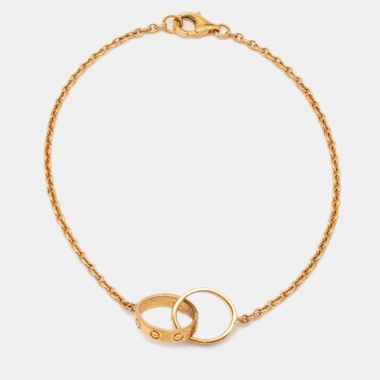 مملوكة مسبقًا Cartier Love  Interlocking Loop 18k Yellow Gold Bracelet