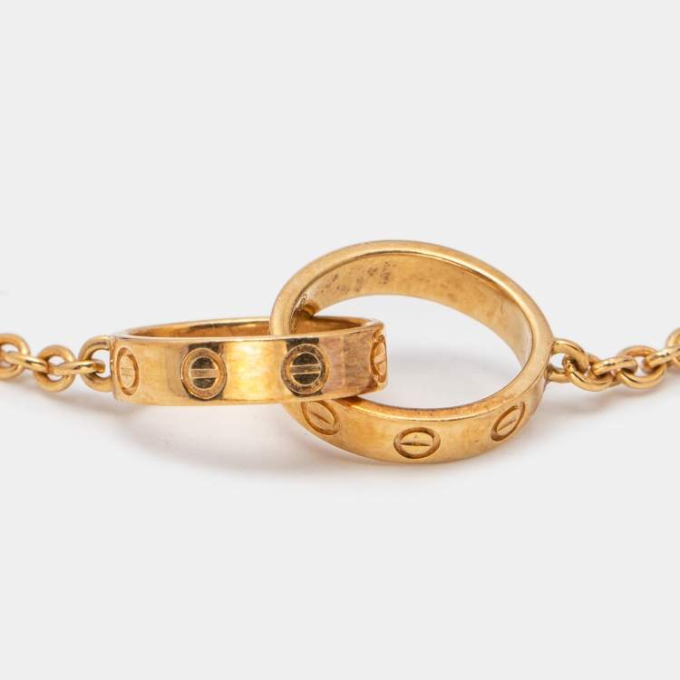 مملوكة مسبقًا Cartier Love  Interlocking Loop 18k Yellow Gold Bracelet