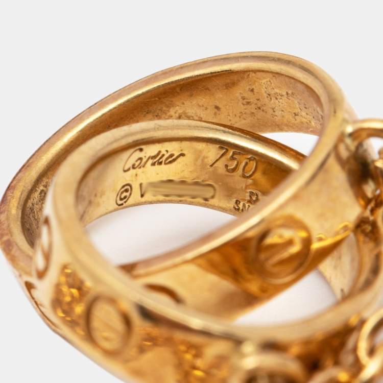 مملوكة مسبقًا Cartier Love  Interlocking Loop 18k Yellow Gold Bracelet
