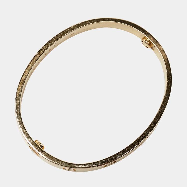 مملوكة مسبقًا Cartier Love 18k Yellow Gold Bracelet 16