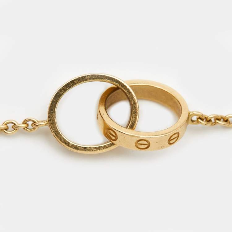 Cartier interlocking on sale love bracelet