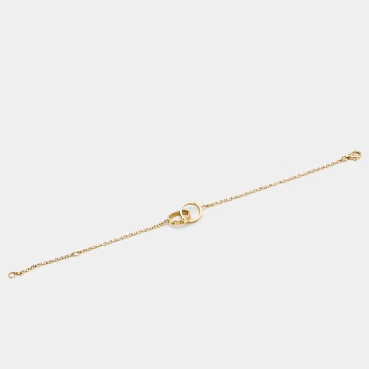 مملوكة مسبقًا Cartier Love Interlocking Loop 18K Yellow Gold Bracelet