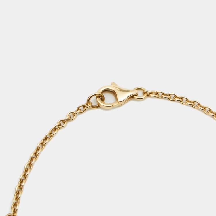 مملوكة مسبقًا Cartier Love Interlocking Loop 18K Yellow Gold Bracelet