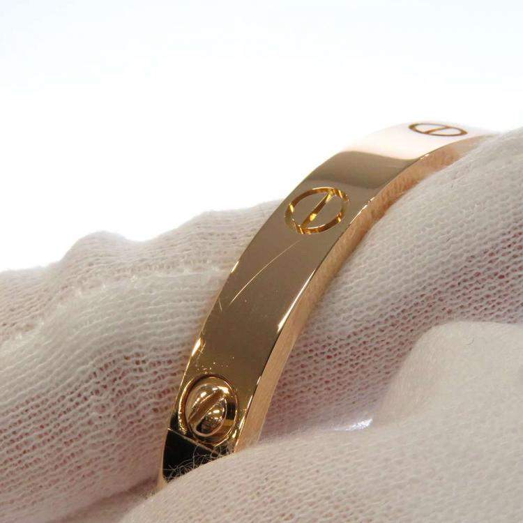 Pre Owned Cartier Love 18K Rose Gold Bracelet 17