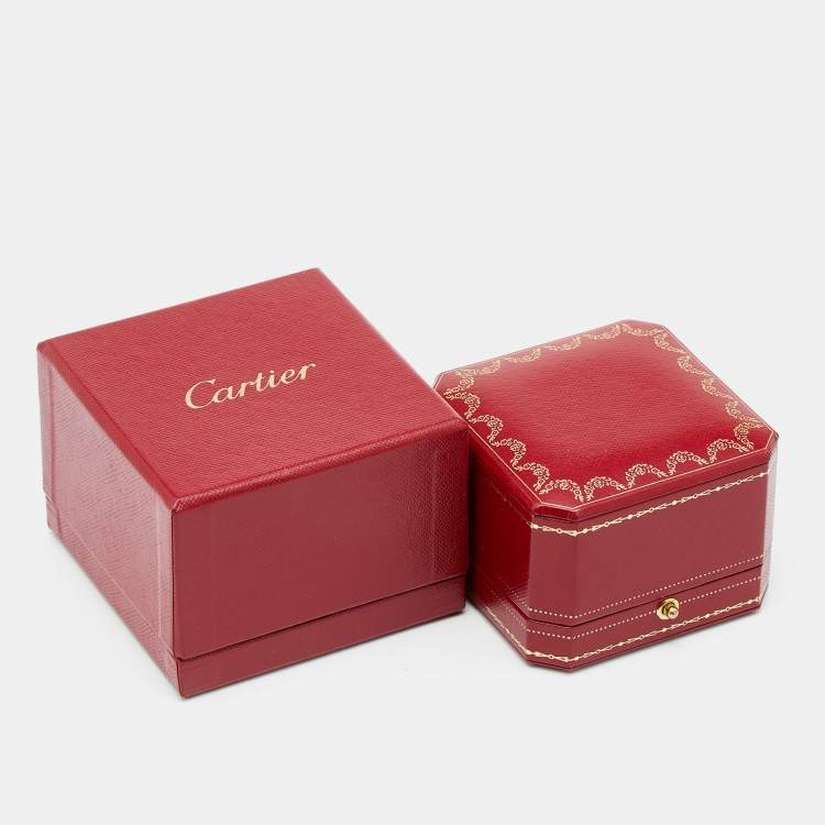 مملوكة مسبقًا Cartier Juste Un Clou Diamonds 18k Yellow Gold Ring Size 51