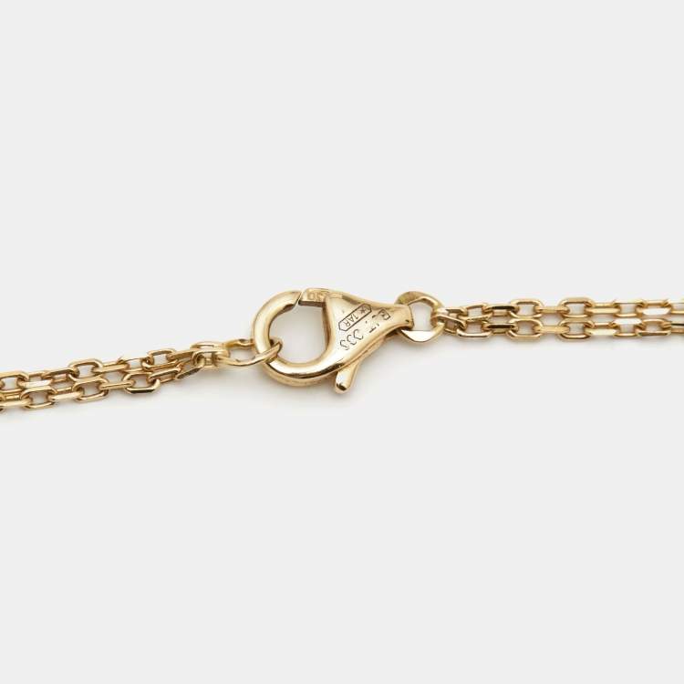 مملوكة مسبقًا Cartier Love Diamond 18k Yellow Gold Necklace