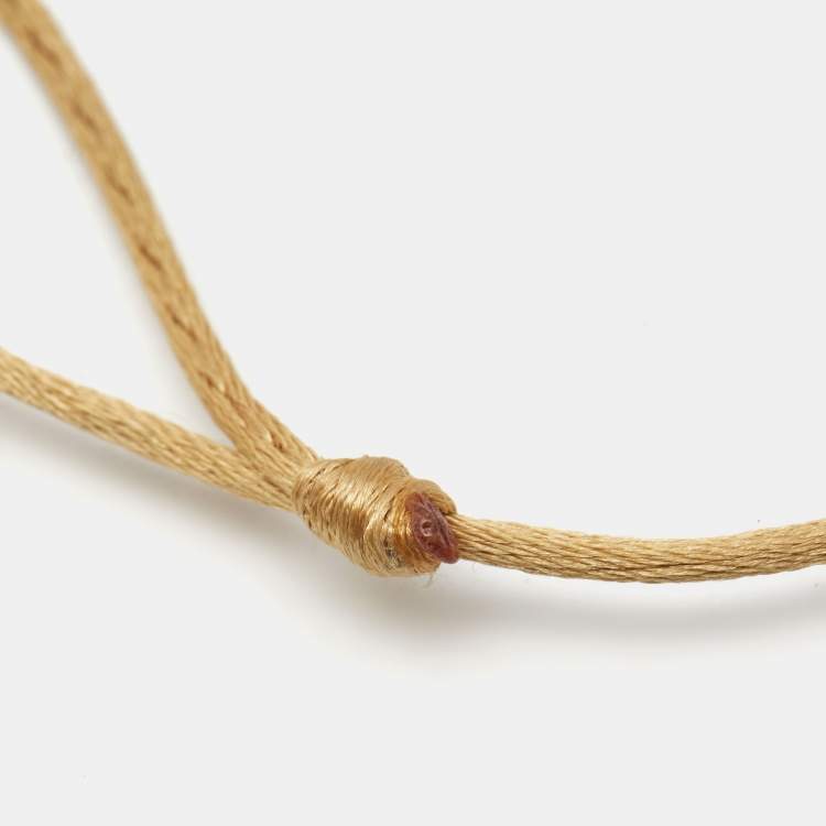 مملوكة مسبقًا Cartier Trinity 18k Three Tone Gold Adjustable Cord Bracelet