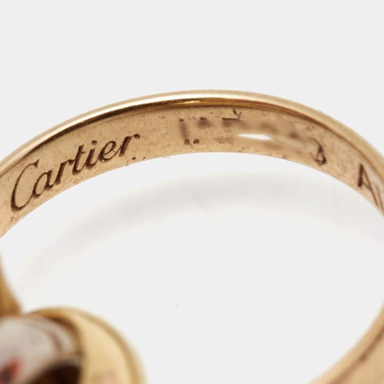 مملوكة مسبقًا Cartier Trinity 18k Three Tone Gold Adjustable Cord Bracelet