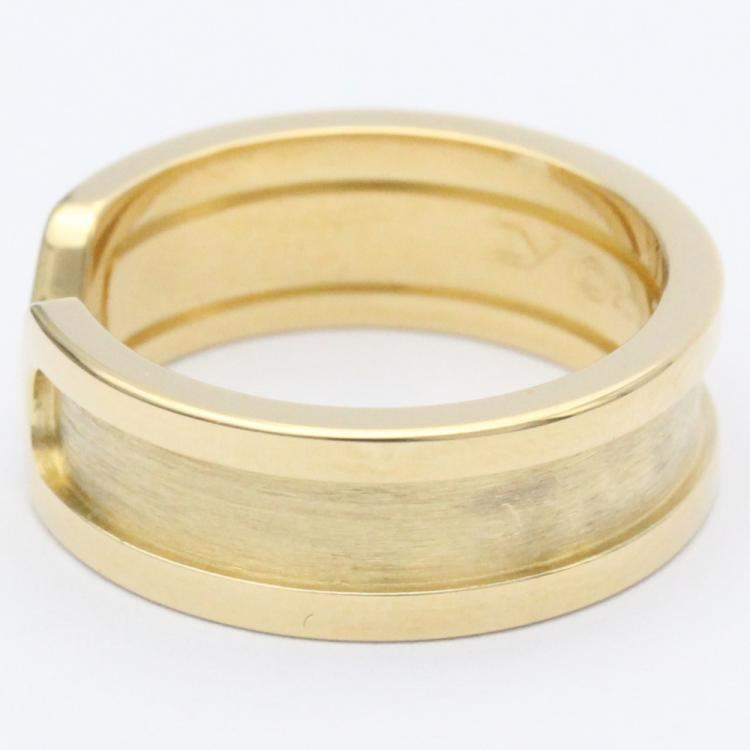Pre Owned Cartier C De Cartier Vintage 18K Yellow Gold Ring EU 50