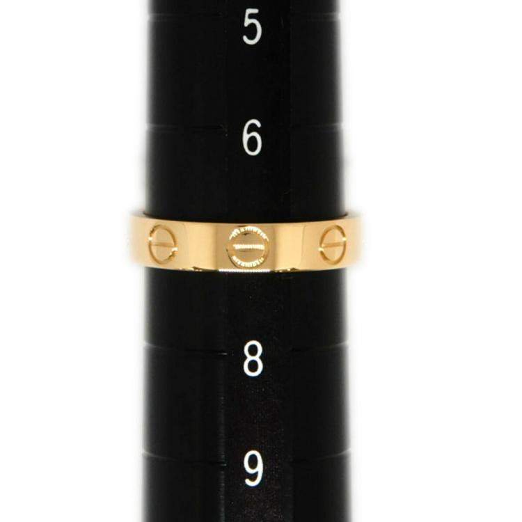 Pre Owned Cartier Love 18K Rose Gold Ring EU 47
