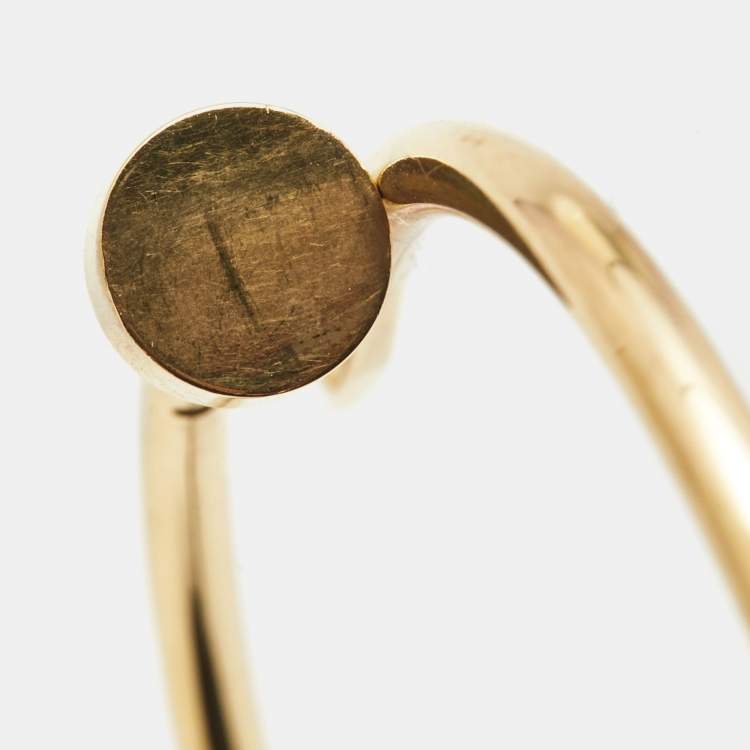 Pre Owned Cartier Juste Un Clou 18k Yellow Gold Small Model Bracelet 15