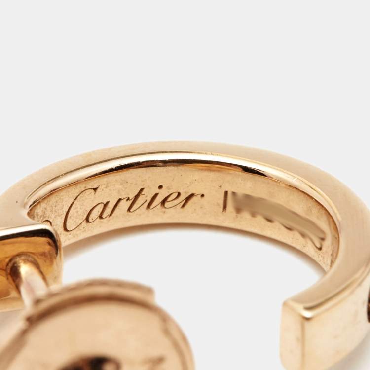 Pre Owned Cartier Love 18k Rose Gold Earrings