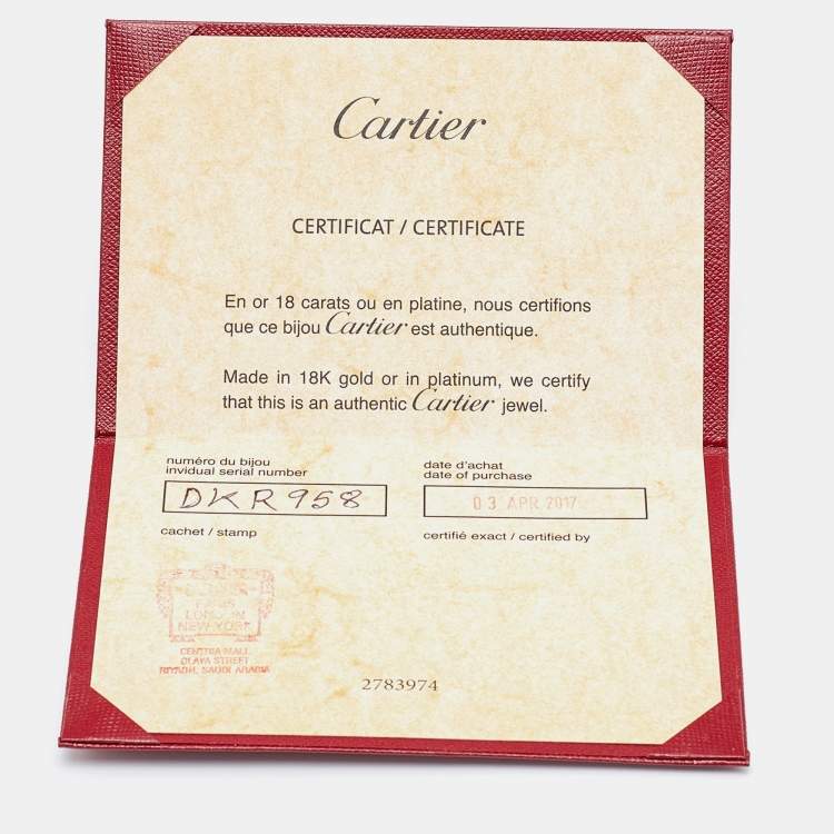 Pre Owned Cartier Amulette De Cartier Pink Opal Diamond 18k Rose Gold XS Motif Necklace