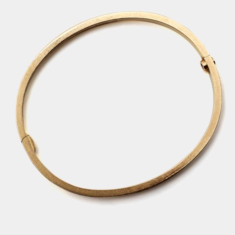 مملوكة مسبقًا Cartier Love Diamonds 18k Yellow Gold Small Model Bracelet 17