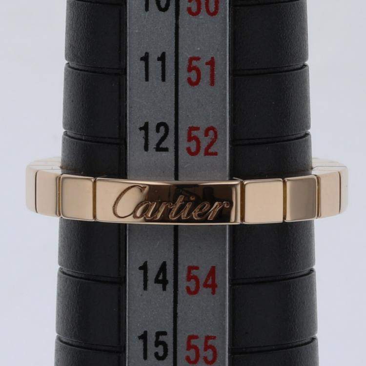Pre Owned Cartier Lanieres 18K Rose Gold Ring EU 53