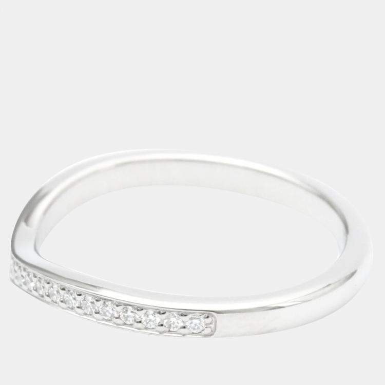 Pre Owned Cartier Ballerine Platinum Diamond Ring EU 50 