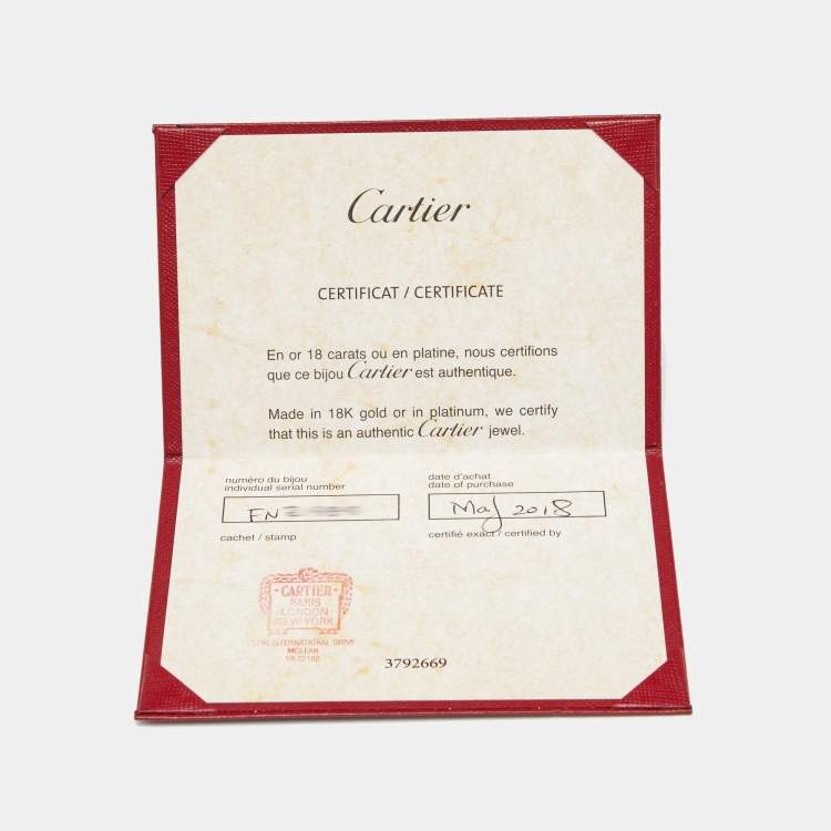 Pre Owned Cartier Trinity 18k Three Tone Gold Adjustable Cord Bracelet