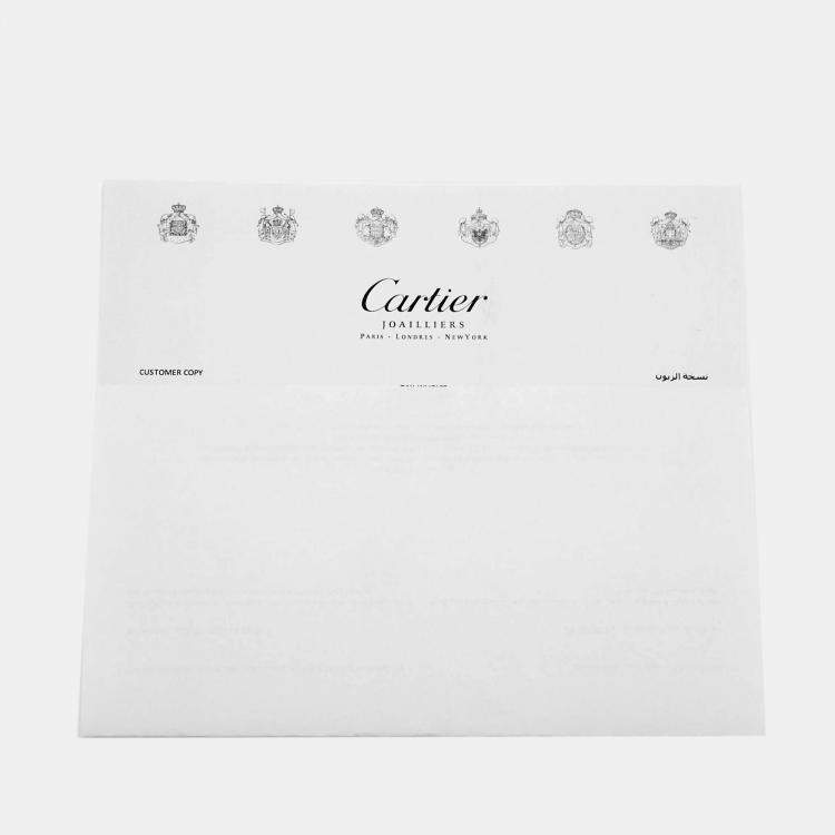 Pre Owned Cartier Love  3 Diamond 18k White Gold Band RIng Size 49