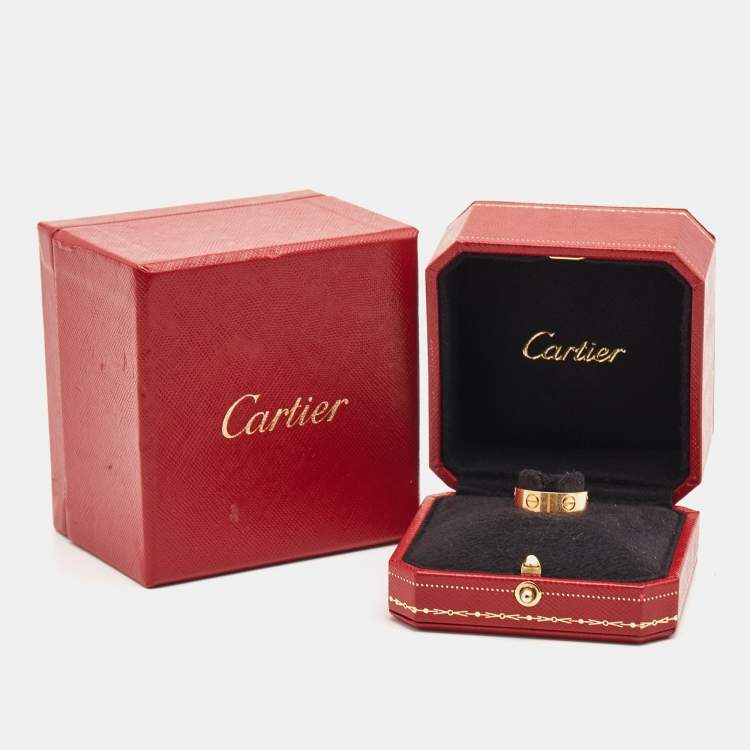 مملوكة مسبقًا Cartier Love 18k Yellow Gold Ring Size 52