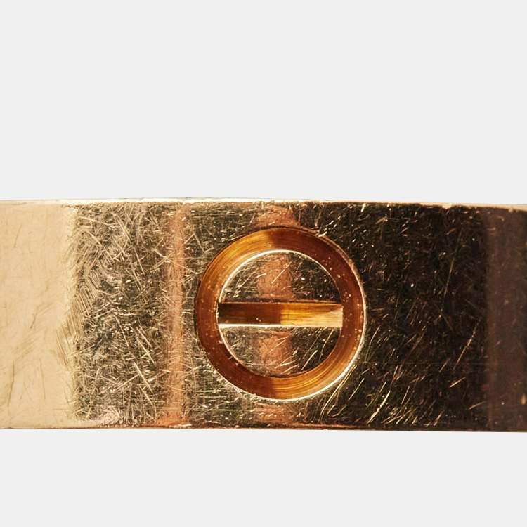 مملوكة مسبقًا Cartier Love 18k Yellow Gold Ring Size 52