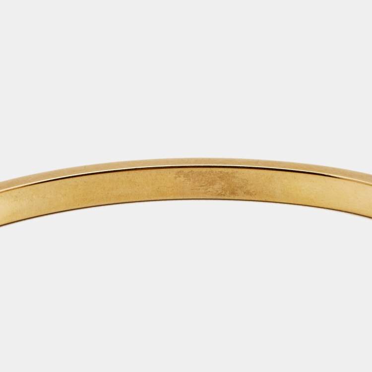 Pre Owned Cartier Love 6 Diamonds 18k Yellow Gold Small Model Bracelet