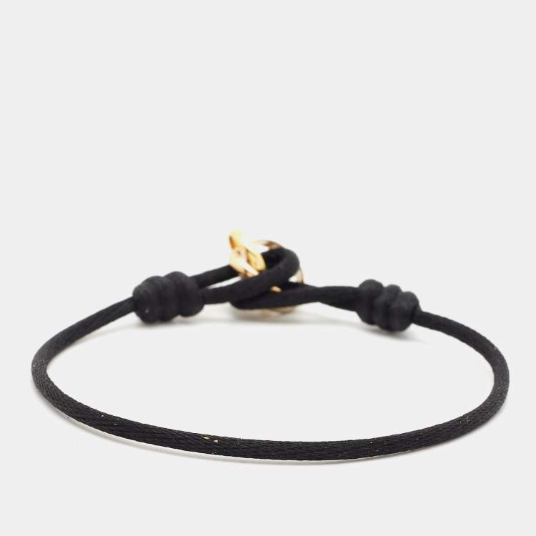 مملوكة مسبقًا Cartier Trinity de Cartier 18k Three Tone Gold Adjustable Cord Bracelet