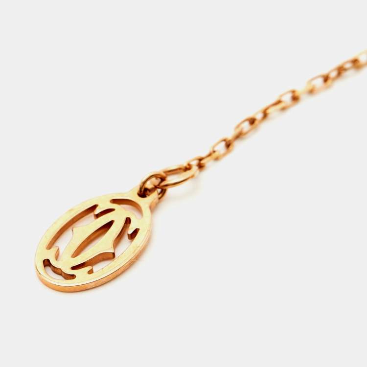 مملوكة مسبقًا Cartier d'Amour Pink Sapphire 18K Rose Gold Necklace