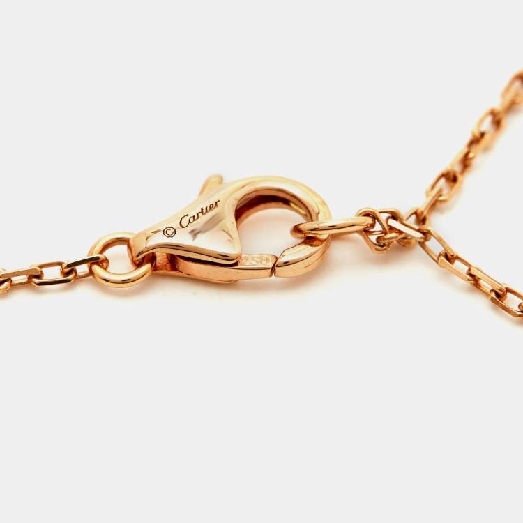 مملوكة مسبقًا Cartier d'Amour Pink Sapphire 18K Rose Gold Necklace