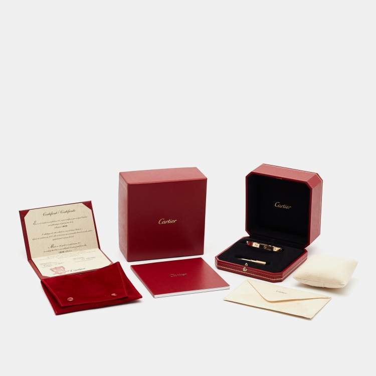 Pre Owned Cartier Love 18k Rose Gold Bracelet 18