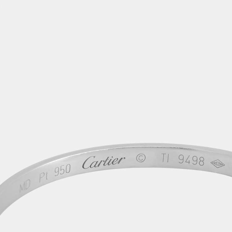 Cartier Trinity Bracelet in 18K White Gold/Ceramic