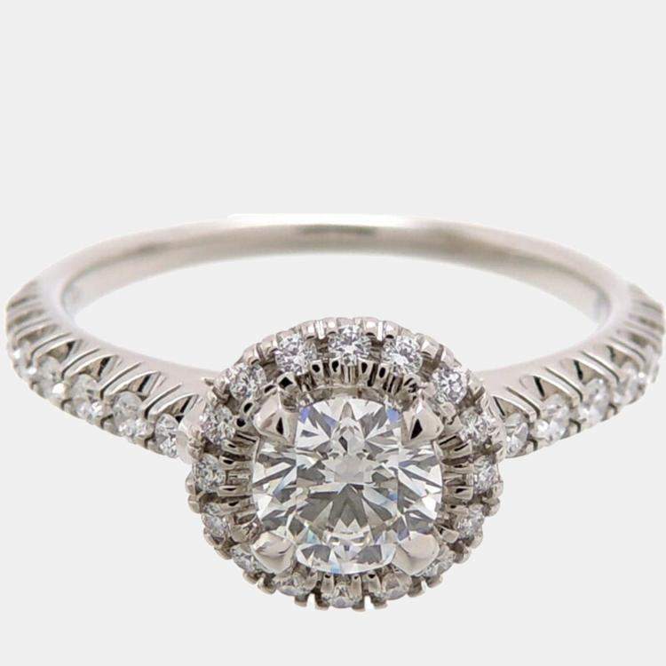 مملوكة مسبقًا Cartier Destinee Platinum Diamond Ring EU 51