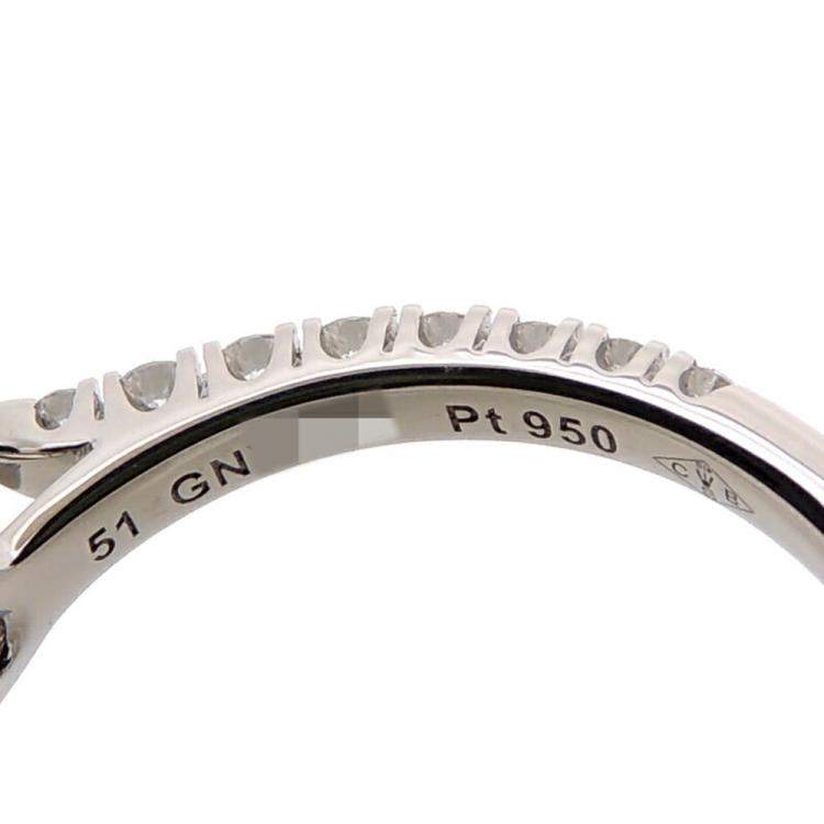 مملوكة مسبقًا Cartier Destinee Platinum Diamond Ring EU 51