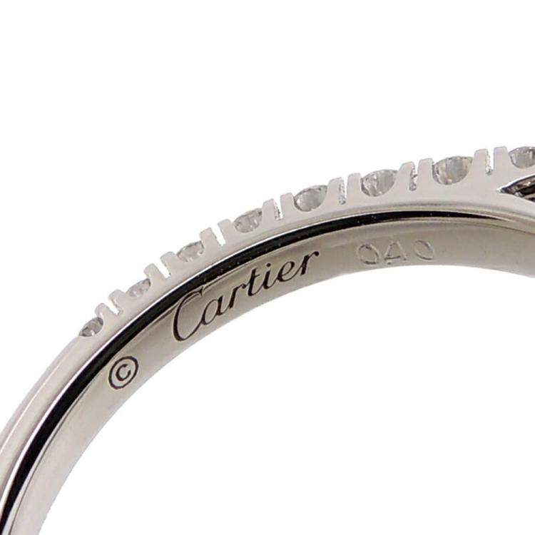 مملوكة مسبقًا Cartier Destinee Platinum Diamond Ring EU 51