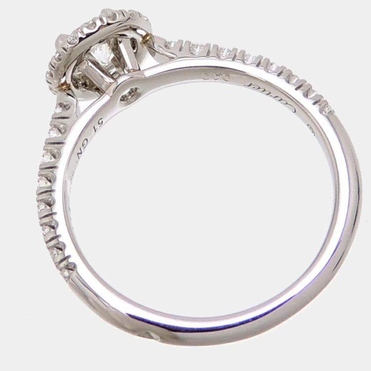 مملوكة مسبقًا Cartier Destinee Platinum Diamond Ring EU 51