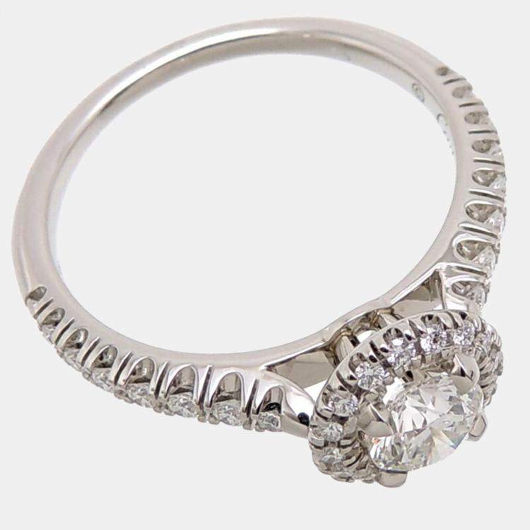 مملوكة مسبقًا Cartier Destinee Platinum Diamond Ring EU 51