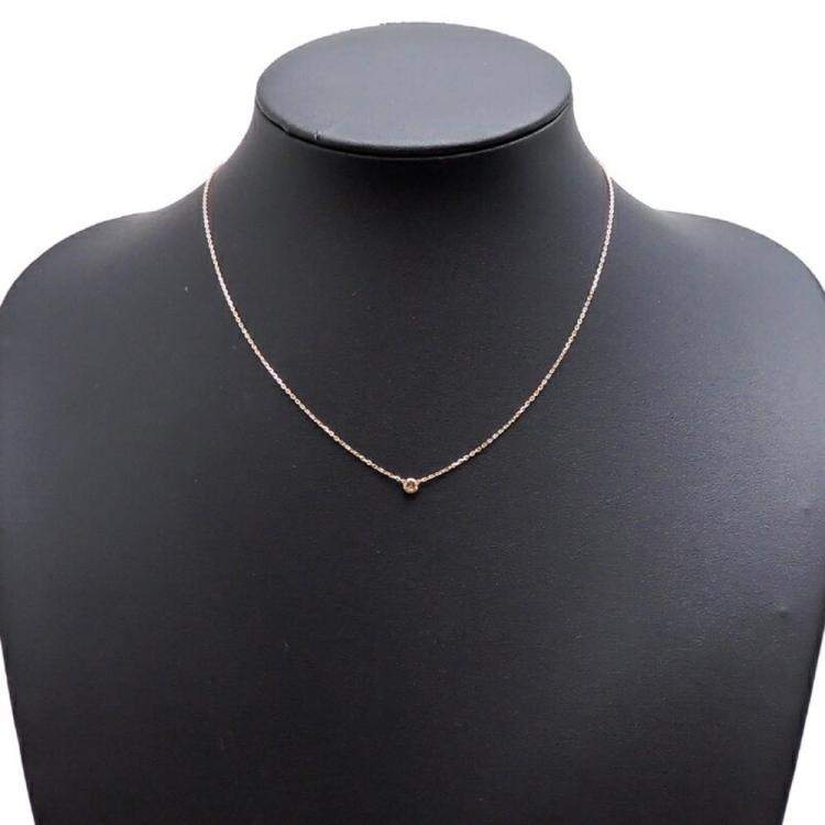 Pre Owned Cartier D'amour 18K Rose Gold Diamond Necklace