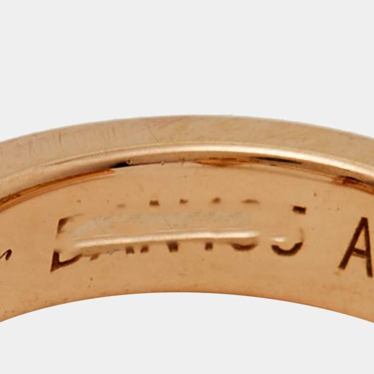 Pre Owned Cartier Love 18k Rose Gold Hoop Earrings