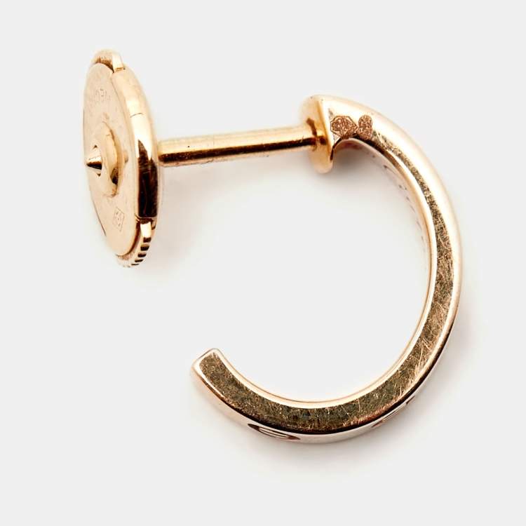 Pre Owned Cartier Love 18k Rose Gold Hoop Earrings