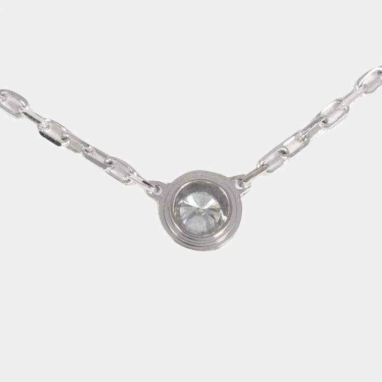 مملوكة مسبقًا Cartier Cartier  d'Amour 18K White Gold Diamond Necklace