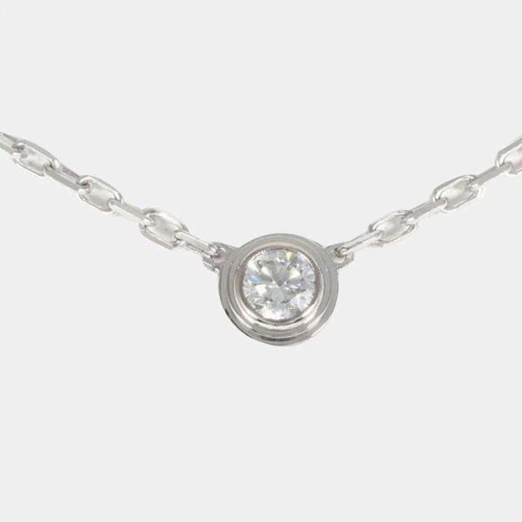 مملوكة مسبقًا Cartier Cartier  d'Amour 18K White Gold Diamond Necklace