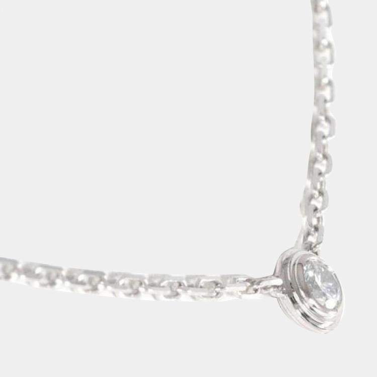 مملوكة مسبقًا Cartier Cartier  d'Amour 18K White Gold Diamond Necklace