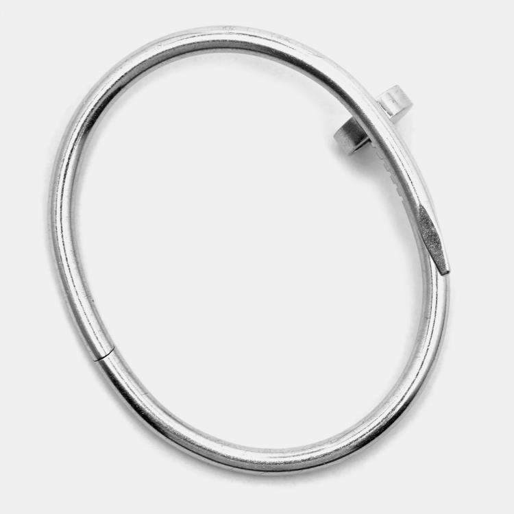 مملوكة مسبقًا Cartier Juste Un Clou 18k White Gold Bracelet 15